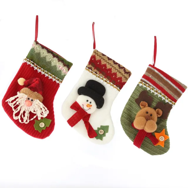 christmas stocking santa claus snowman moose gift candy bag stocking for children kid christmas tree home - Moose Christmas Stocking christmas stocking santa claus snowman moose gift candy bag stocking for children kid christmas tree home - Moose Christmas Stocking