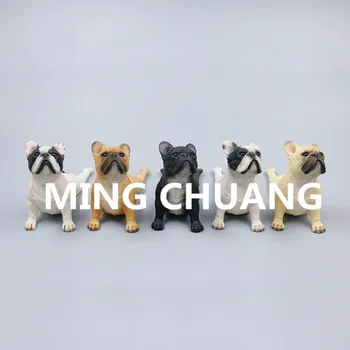 

Cute Simulation Puppy Statue Lie prone posture FRENCH BULLDOG Non-sporting dogs Bust Resin Action Figure Collectible Model Toy