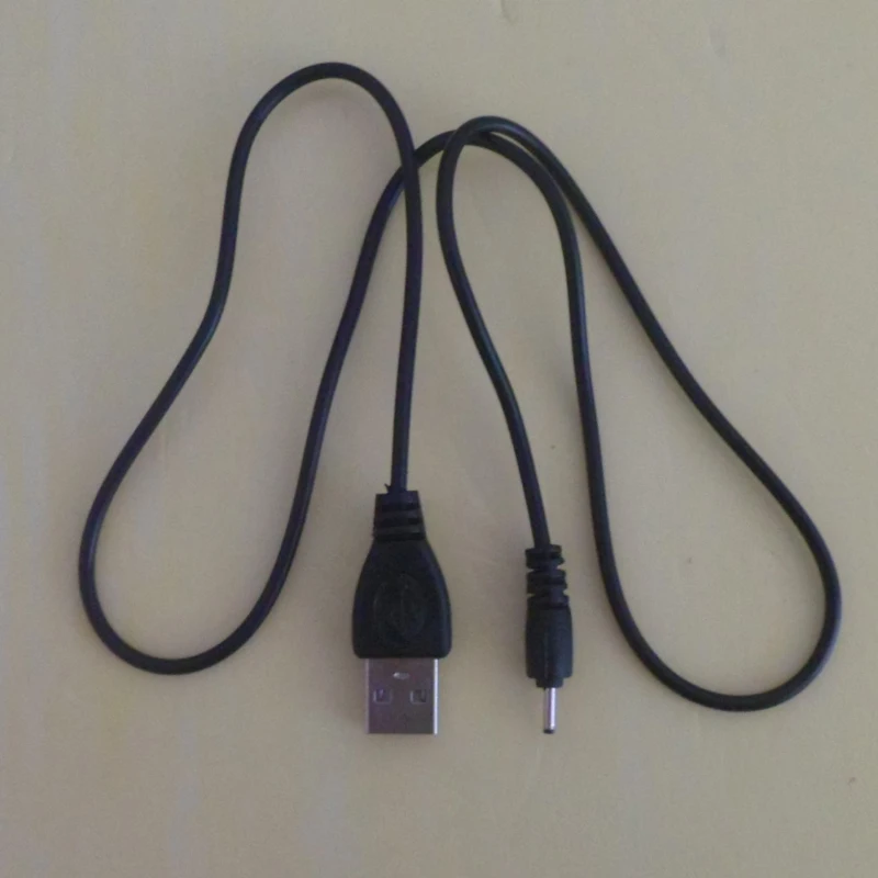 USB кабель для зарядного устройства переменного тока в постоянный 2,0 мм 2,0 мм* 0,6 мм 70 см usb разъем силового кабеля DC2.0MM USB кабель для зарядки