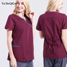 Для докторов медработников наборы скрабов Женская медицинская одежда короткий рукав Униформа стоматология оральная клиника Pet Doctor рабочая одежда спа-униформа