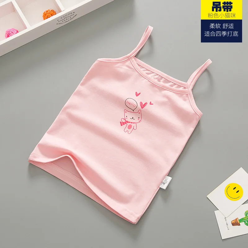 Summer Style Girl Underwear Kids Clothes Cotton Tank Tops For Girls Lace Girls Camisole Baby Undershirt 2-8T Teenager Singlets Summer Style Girl Underwear Kids Clothes Cotton Tank Tops For Girls Lace Girls Camisole Baby Undershirt 2-8T Teenager Singlets
