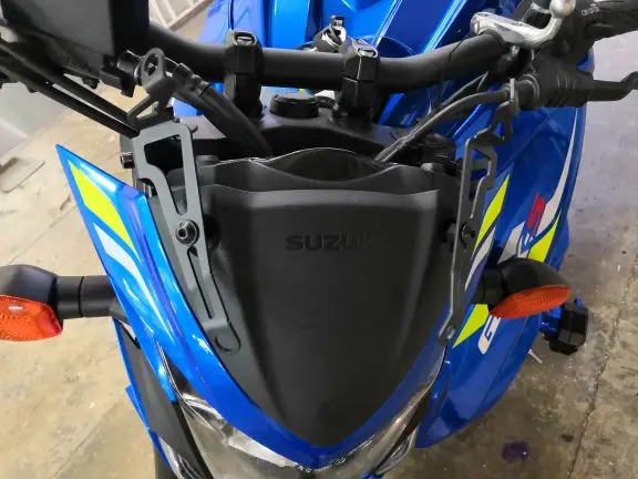 Экран ветрового стекла экран с кронштейном для Suzuki GSX-S750 GSXS750 GSX-S GSXS 750 черный цвет