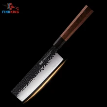 FINDKING 7 дюймов Облаченный стальной японский профессиональный восьмиугольная Ручка суши нож кухонные ножи накири кухонный нож