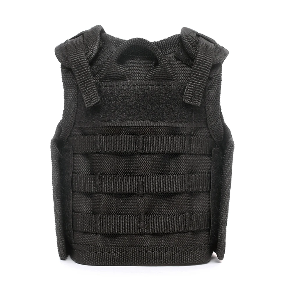 Outdoor Tactical Beer Bottle Cover Personal Bottle Drink Set Adjustable Shoulder Strap City Jogging Bag Military Mini Molle Vest