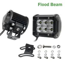 COLIGHT 4 Polegadas Offroad Led Light Bar 18 W Led Trabalho Light Bar Ponto inundação 12 V 24 V para o Carro Truck Trailer 4X4 Lada DRL Luzes de Trabalho