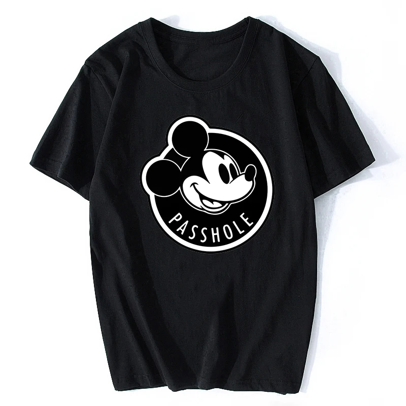 

Mickey Cotton Men Cool PORG Summer T-shirt Aesthetic Harajuku Streetwear Cotton Hip Hop Camisetas Hombre Men T Shirt