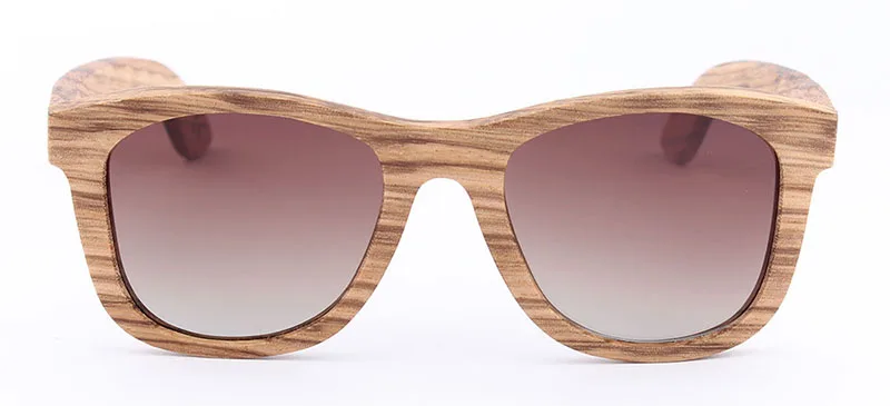 Классические солнцезащитные очки Для мужчин S Брендовая Дизайнерская обувь очки Gafas солнцезащитных очков UV400 Поляризованные Вождения Солнцезащитные очки Винтаж деревянные очки кадр Для мужчин - Цвет линз: gradient brown lens