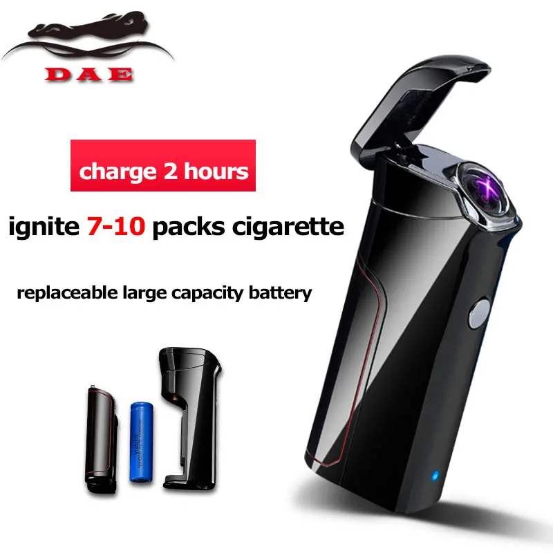 Double Arc Cigarette Lighter Creative Replaceable Battery Electronic