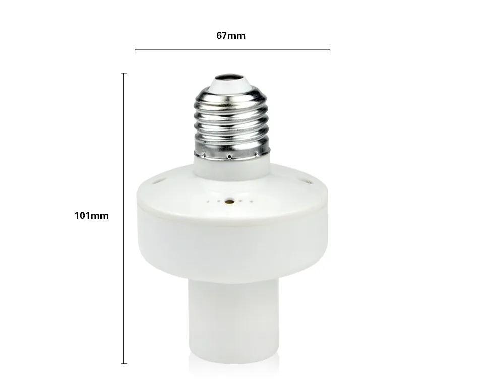 1 шт. прочный E27 винт светодиодные лампы База держатель с 10 м Беспроводной Дистанционное управление переключатель на от лампочки разъем