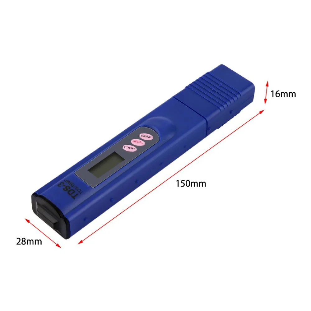 1 шт. рН-метр TDS Портативный ЖК-измеритель PH Цифровой 0-9990ppm тест качества воды ручка анализатор твердости medidor PH aquariio