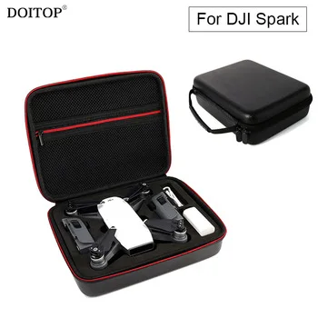 DOITOP PU Portable Protective Shell Storage Box Case Handbag For DJI Spark Drone & Accessories Drone Box Carry Bag for DJI Spark