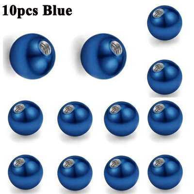 Pieces Mix Colors Stainless Steel Replacement Balls Bead Lip Eyebrow Tongue Ear Tragus Belly Body Piercing Jewelry 14g/16g