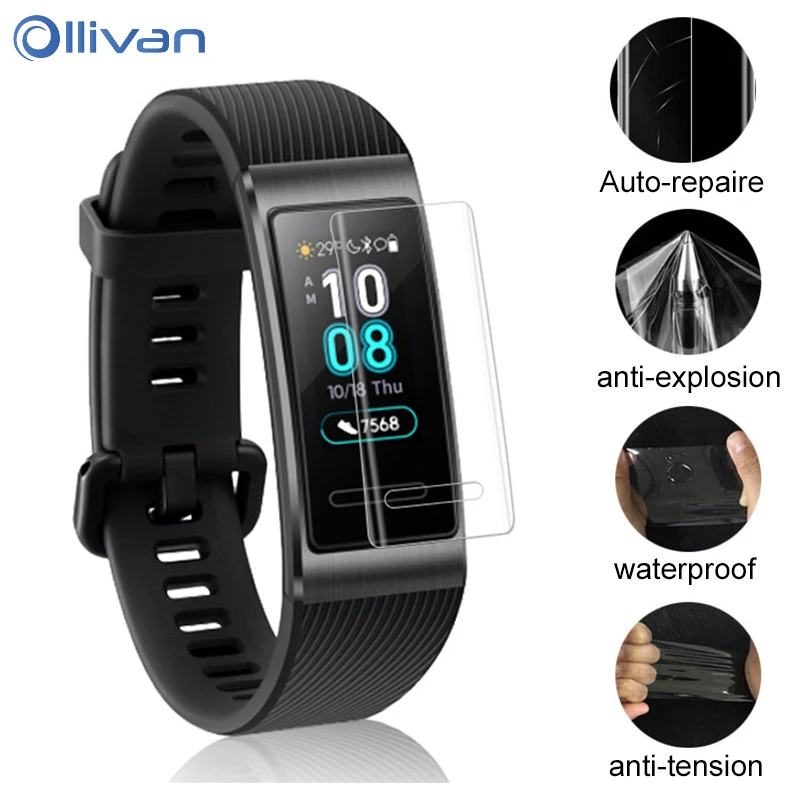 

Ultra Clear TPU Hydrogel Soft Nano explosion-proof Full Screen Protector Film For Huawei Band 3 Pro Smart Watch Protective Film