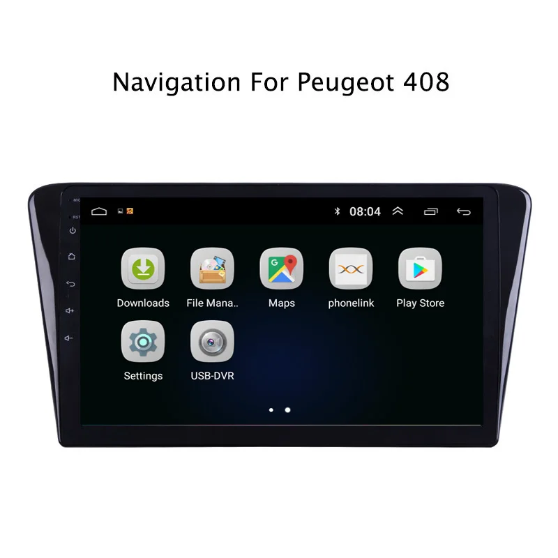 Excellent 9" 2.5D IPS Android 8.1 Car DVD GPS Player For Peugeot 408 2013 Car Radio Stereo Head Unit with Navigation 1