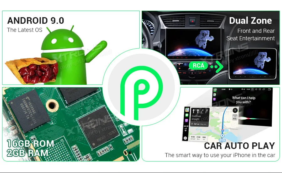 Best 10.1" Android 9.0 Pie OS Single Din Car Multimedia One Din Car Navigation GPS 1 Din Autoradio with 5 Adjustable Viewing Angles 2