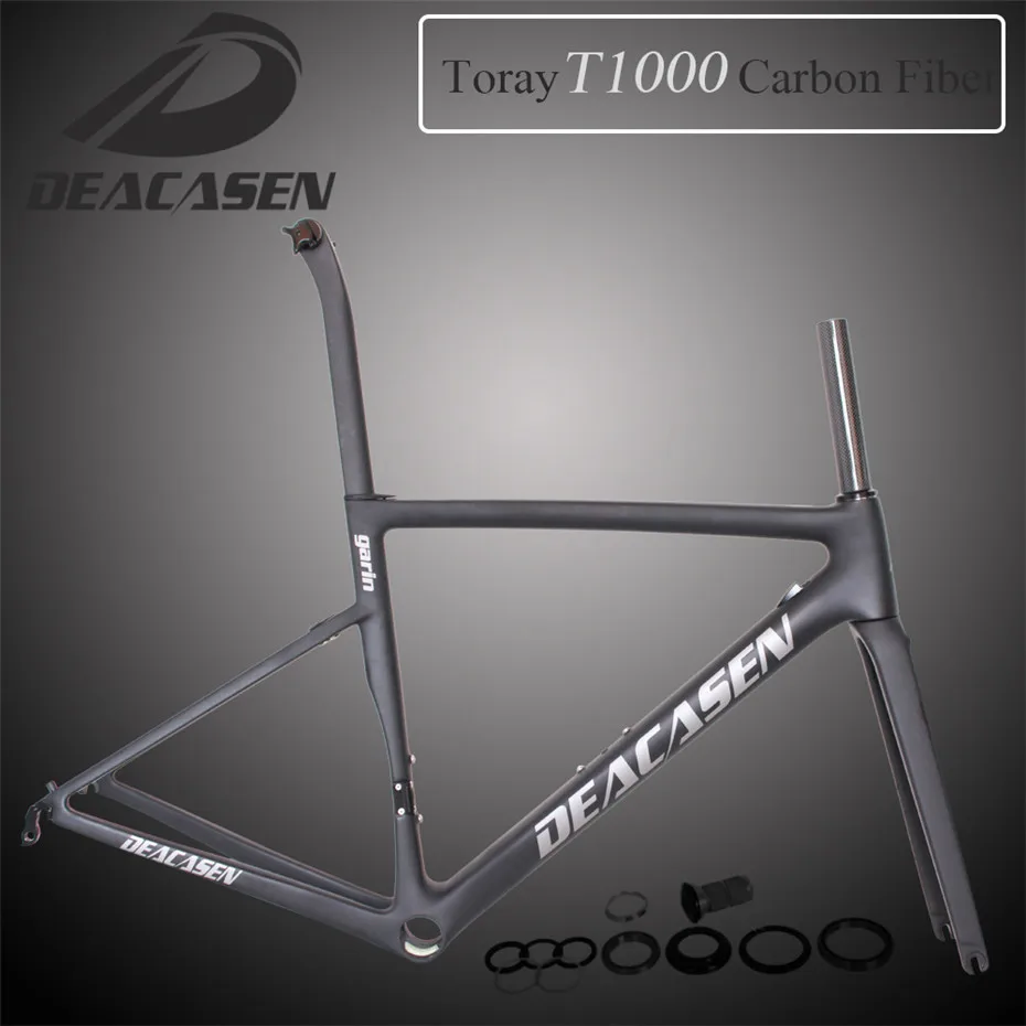 Cheap 2018 New Deacasen carbon road bike frame BB68/BB30/PF30 racing bicycle UD 700C road bike frame EMS free shipping 12