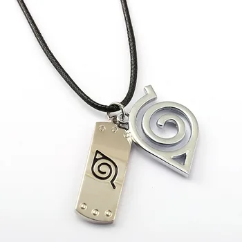 

10/pcs NARUTO Choker Necklace Leaves Ninja Headband Pendant Men Women Gift Anime Jewelry Accessories