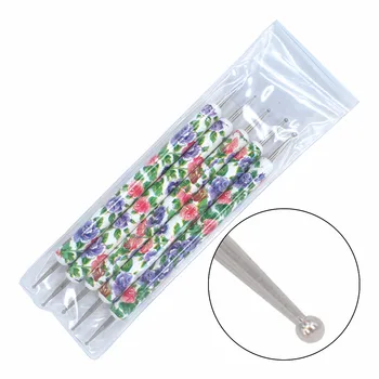 

5Pcs/Pack New Fancy Dotting Pens 2-Ways Nail Design Set Nail Art Tools 17