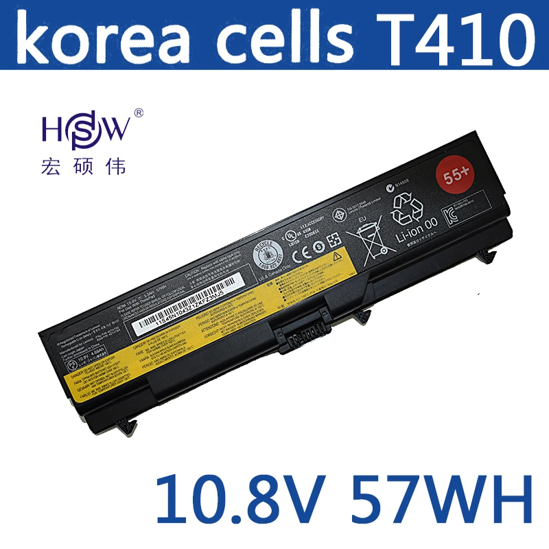 HSW Аккумулятор для ноутбука Lenovo L510 L512 L520 SL410 SL510 T410 T420 T510 батареи T520 батарея W510 W520