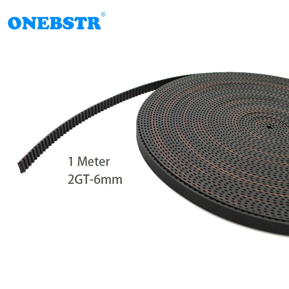 1 متر 2 GT-6 مللي متر المطاط افتتاح حزام GT2 حزام GT2-6mm مؤقت اشتعال ل 6 مللي متر حزام 3D طابعة اكسسوارات