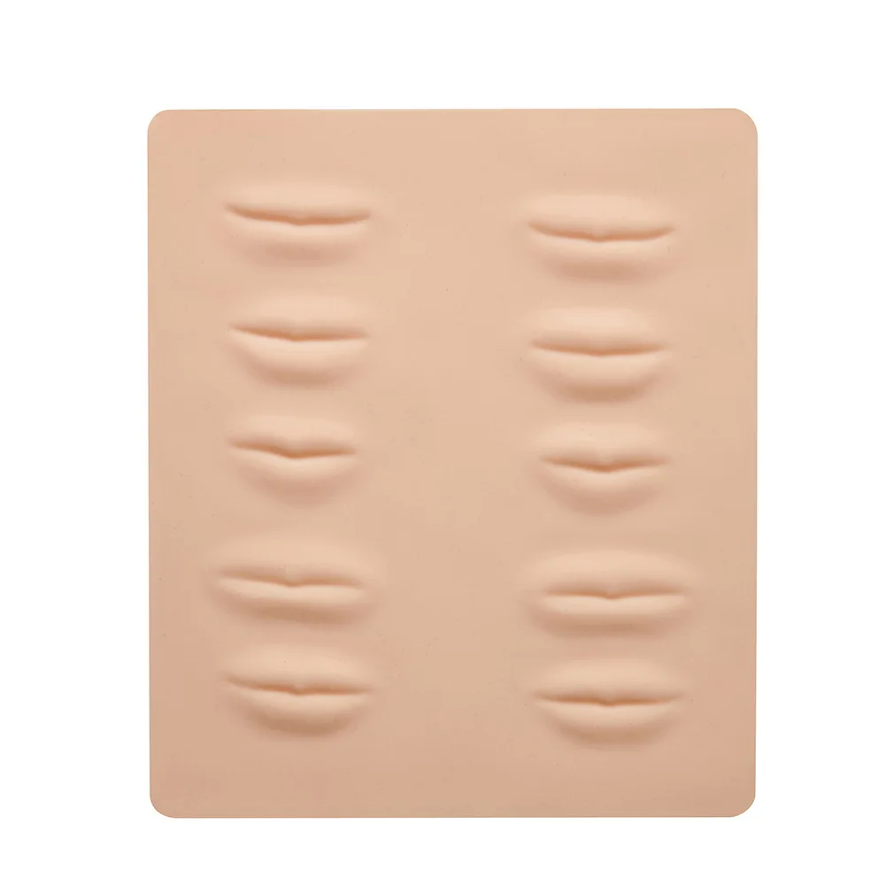 

1pc Tattoo Practice Skin 3d microblading Soft Permanent Makeup kit Tools 15cm x 20cm Sheet Fake Lips Skin For Training School