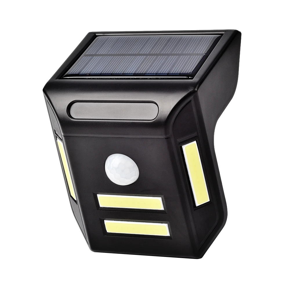 COB LEDs Solar Light Lawn Lamp Street Pathway PIR Body Motion Detector