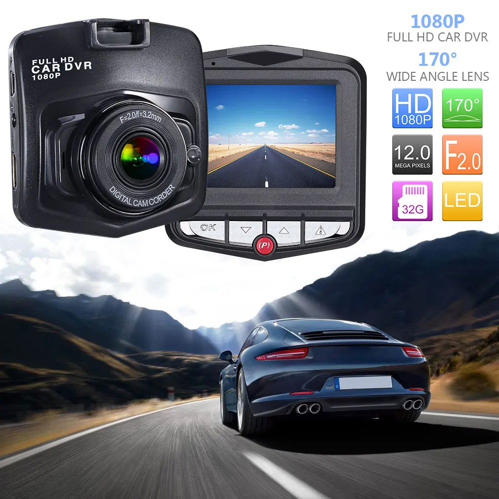 

Black Car DVR Camera Dash Cam Full HD 1080P Video Registrar Night Vision Auto Camera G-sensor Video Registrator Car Dash Camera