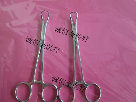 2pcs Stainless steel towel forceps health forceps genuine handkerchiefs health supplies online store stainless steel sponge forceps round egg forceps tissue surgery cotton ball forceps oval forceps holding forceps cervical forcep