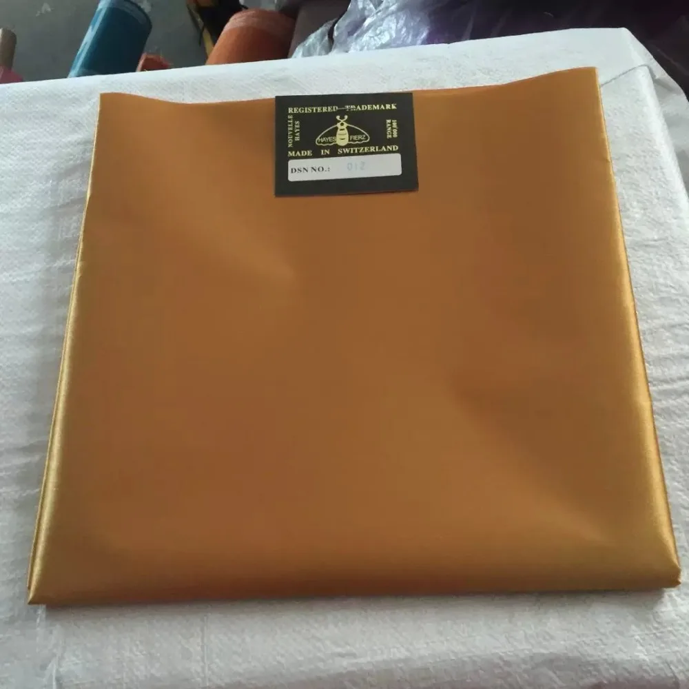 

Plain Headtie,African Regular Headtie Fabric,Gold Color Original Swiss Headtie,1Piece/Bag,Solid Headtie