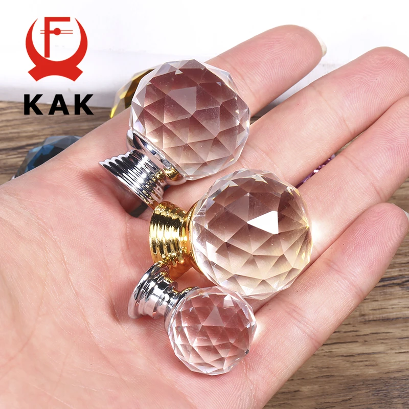 Furniture Handles Kitchen Door Handles KAK Fashion Crystal Cabinet Knobs and Handles Colorful Crystal Dresser Drawer Knobs Kitchen Handles Furniture Handle Hardware