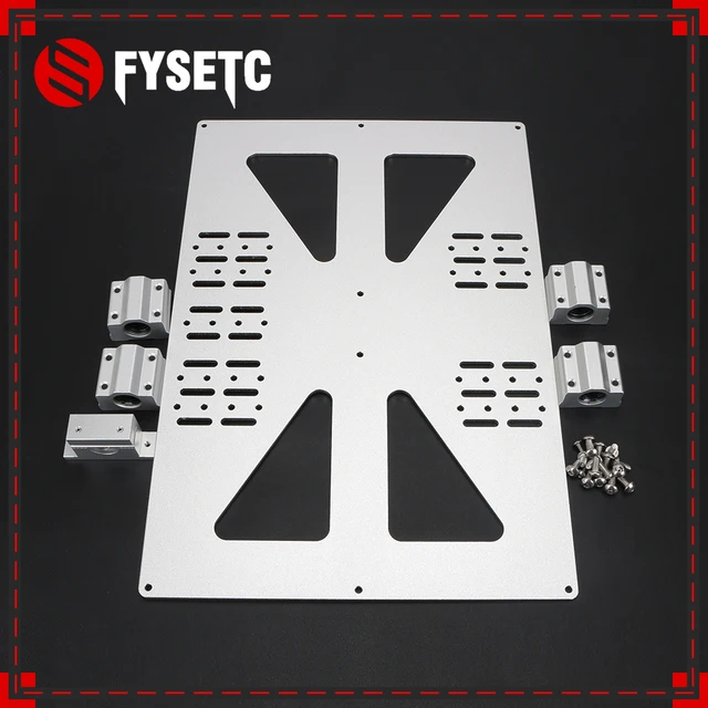 Best Price 3D Printer Parts Heating Platform Z-axis With SC8UU Support Aluminum Plate For Prusa I3 /Wanhao Support Plate V3 300 Heatbed