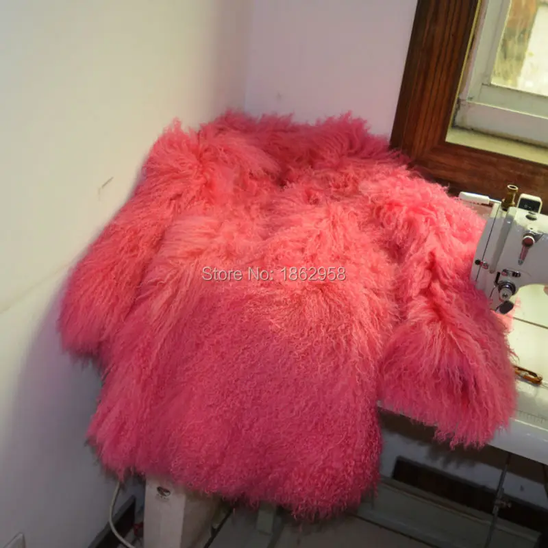 SJ001 любой размер может сделать толстые теплые зимние женские пальто из овечьего меха фабричные индивидуальные меховые пальто