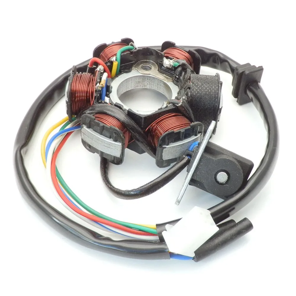 

Scooter Starter Motor Electric Atv Motor Magneto Stator Plate Ignition 6 Coil Atv Quad 125 150cc Gy6 Chinese Scooter Parts