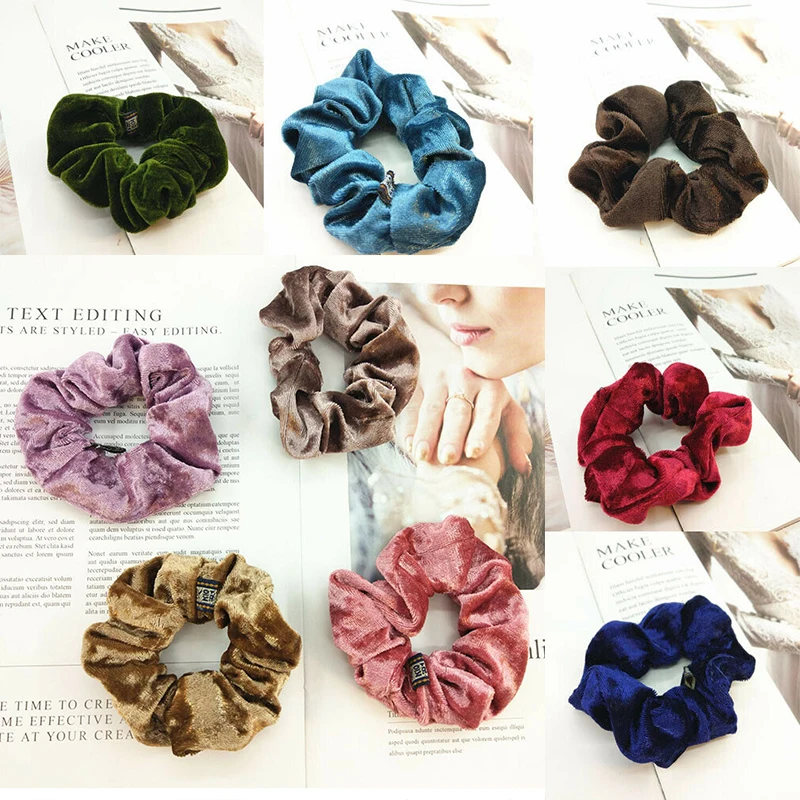 

Women Girls Towel Hair Circle Band Seamless High Elastic Rope Large Headdress Clips Hair Accessories