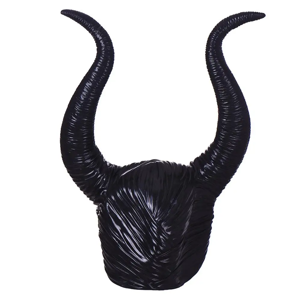 Модный костюм из натурального латекса Maleficent Horns для взрослых женщин, костюм для вечеринки на Хэллоуин, женский головной убор для косплея, шляпа