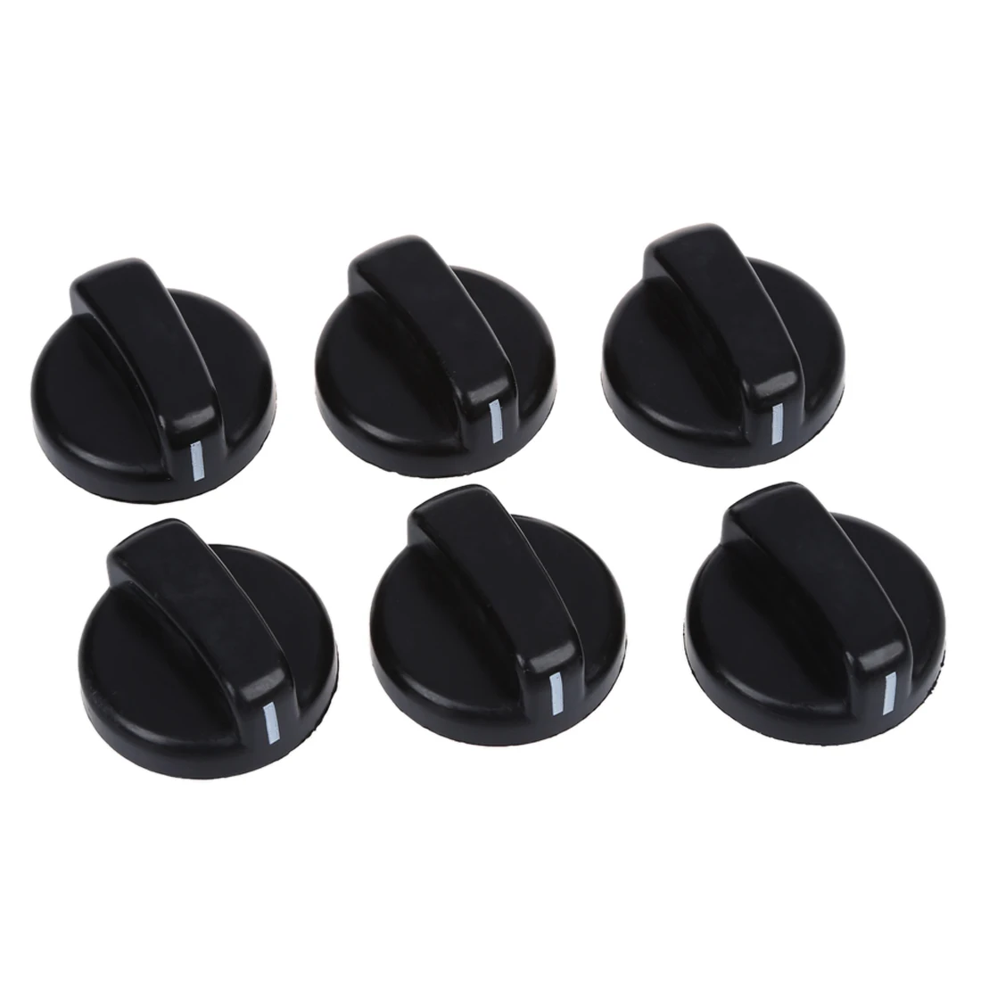 6 PCS Kitchen Black Plastic Gas Stove Cooker Control Knobsin Other