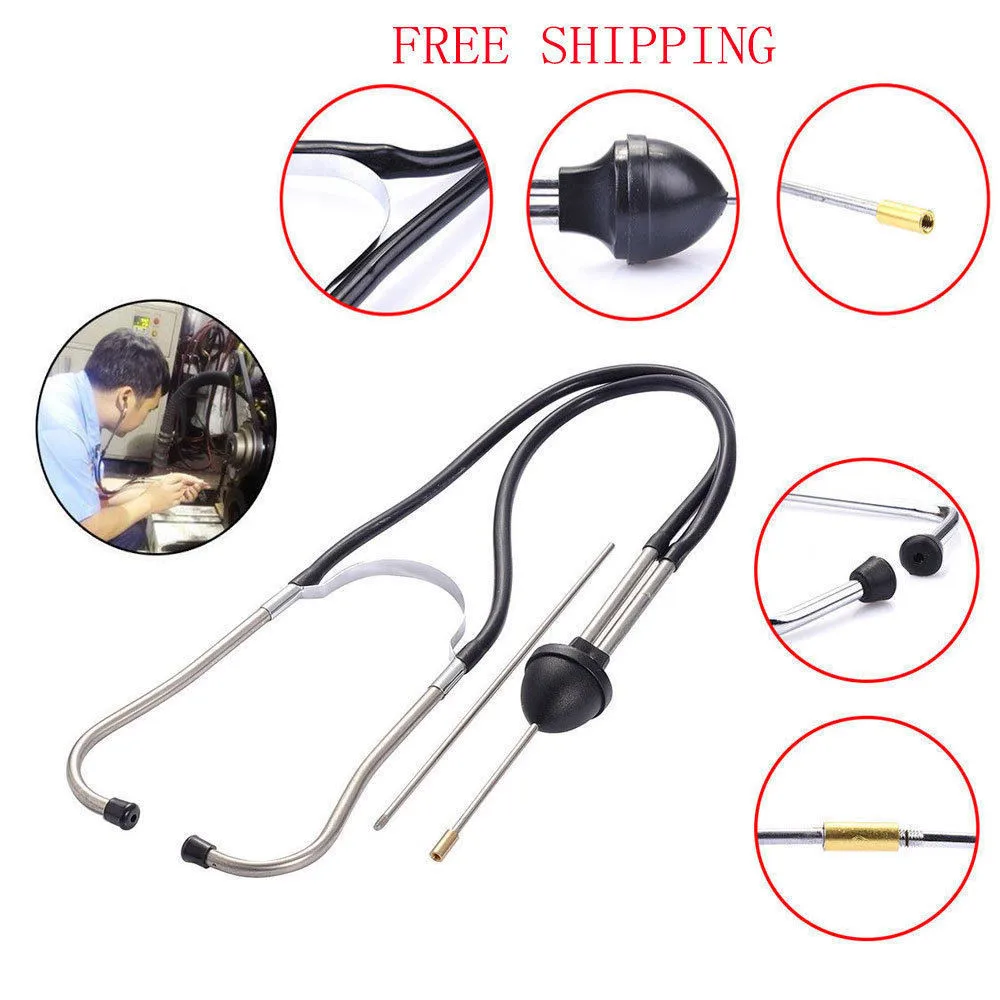 New Mechanics Stethoscope Car Engine Block Diagnostic Automotive Hearing Tools Drop Shipping