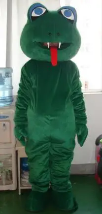 

green snake mascot costumes adult size Halloween Easter party fancy dress for sale custom made 002