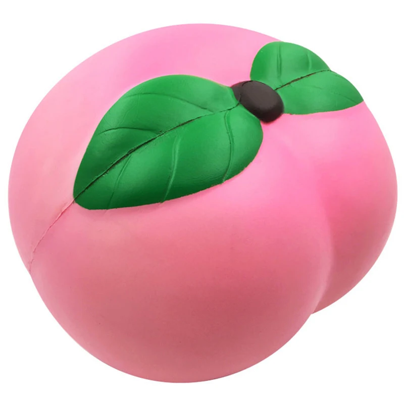 

2Pcs 25cm Big Size Squishy Jumbo Peach Super Squishy Slow Rising Charms Fruit Squeeze Phone strap Squish kid Juguetes