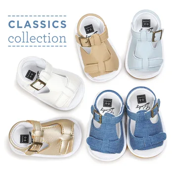

2020 New designs Jeans Hot sale Pu leather Baby moccasins child Summer girls Boys sandals Sneakers Infant shoes 0-18 M