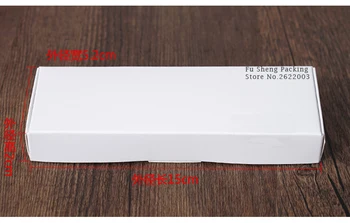 

14.8*5.1*2CM White paper box,Comb Arts and Crafts bookmark gift packing box 100set/lot