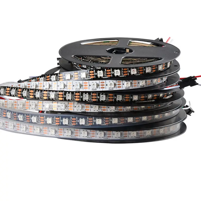 5M 74 светодиодный s/m WS2812B полосы WS2812 5050 SMD RGB пикселей Лента WS2811 Arduino цифровые
