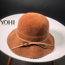 Модные зимние шляпы для женщин новая Рыбацкая шляпа складная короткая Кепка уличная дорожная шляпа