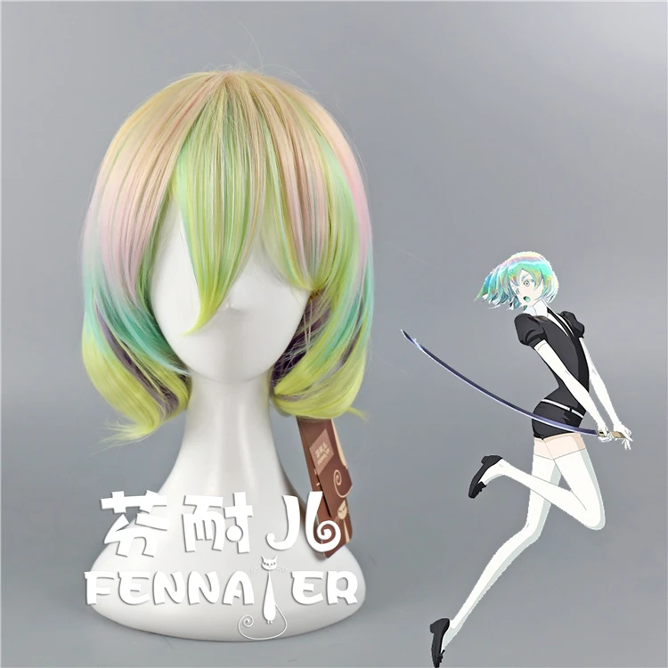 

2018 New Houseki no Kuni Diamond Cosplay Wigs Land of the Lustrous Country of Jewels Anime Costume Accessories Hair