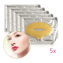 Pro кристальная с золотым коллагеном безопасный маска для губ Anti-против старения-морщин Увлажняющий Экстракт маски для губ для модных леди использовать