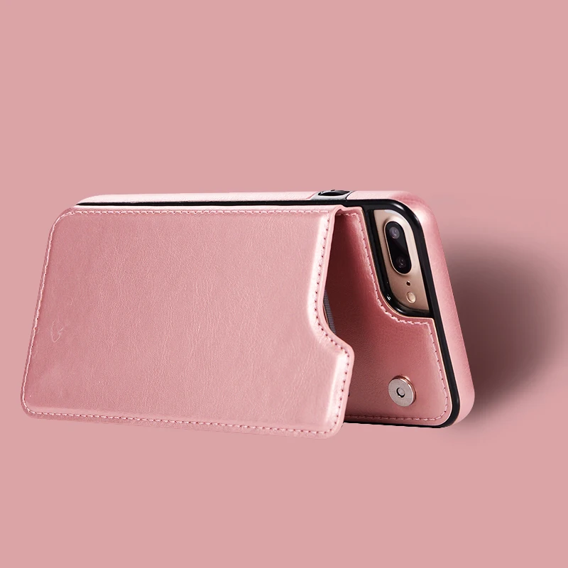 Luxury Wallet Cover Fundas Soft Silicone Case For iPhone 5 5s SE 6 6s 8 7 Plus X XR XS MAX Leather Cases Capinha For iphone8plus