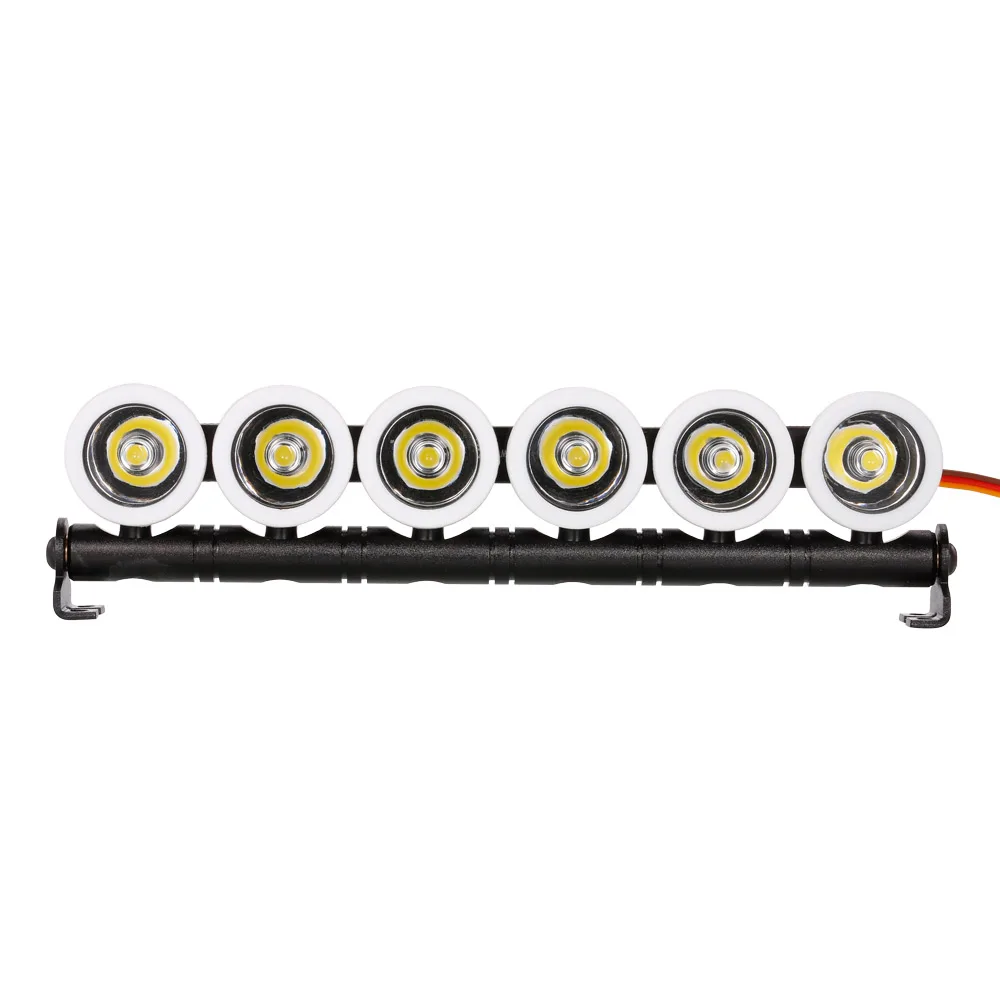 

Austar AX522W Multi-function Ultra Bright LED Lamp 6 Spotlights for 1/10 SCX10 90046 D90 Model Crawler RC Car