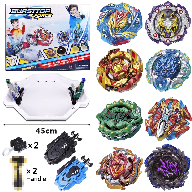 

8pcs/set Beyblade Bayblade New Rocker Arm Burst Toys Arena Sale Gyro Disk Bursting Gyroscope Bey Blade Top for Children