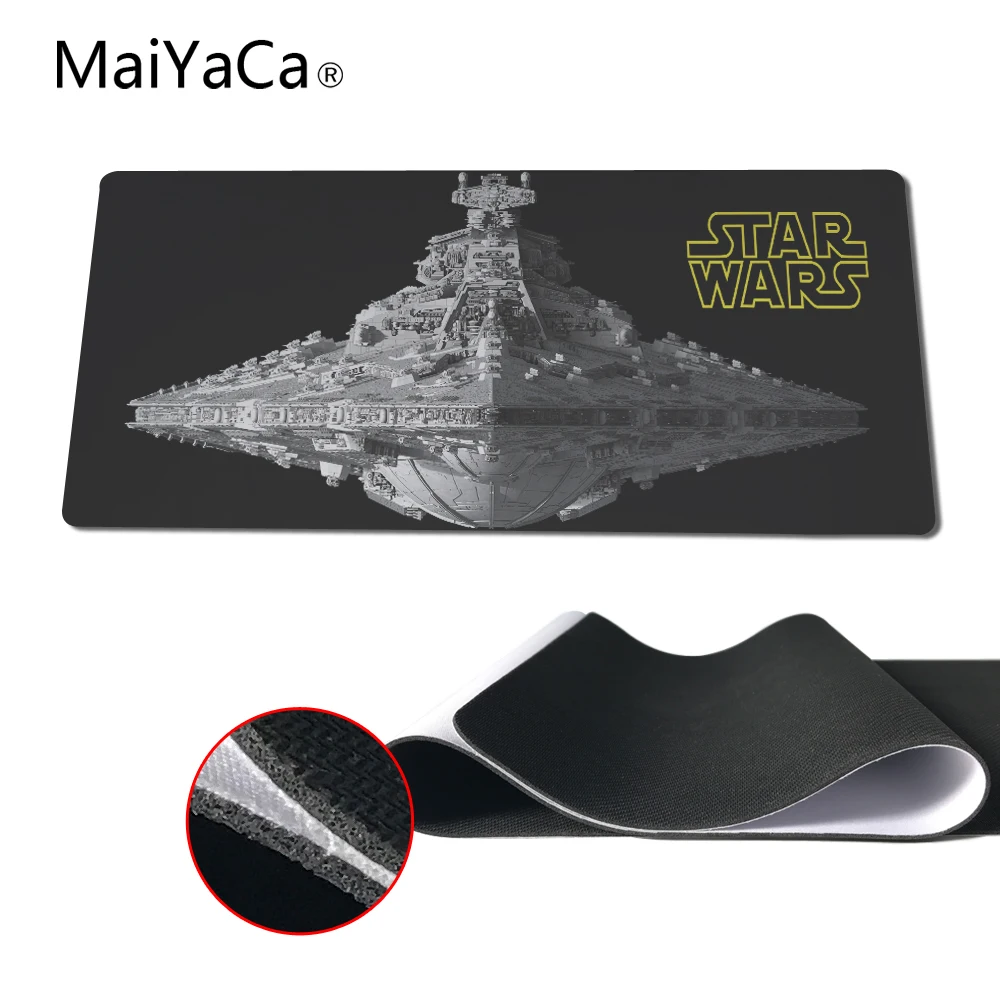 

MaiYaCa Star Wars Mouse Pad 90x30mm Pad to Mouse Notbook Computer Mousepad HD Print Gaming Padmouse Gamer Keyboard Mouse Mats