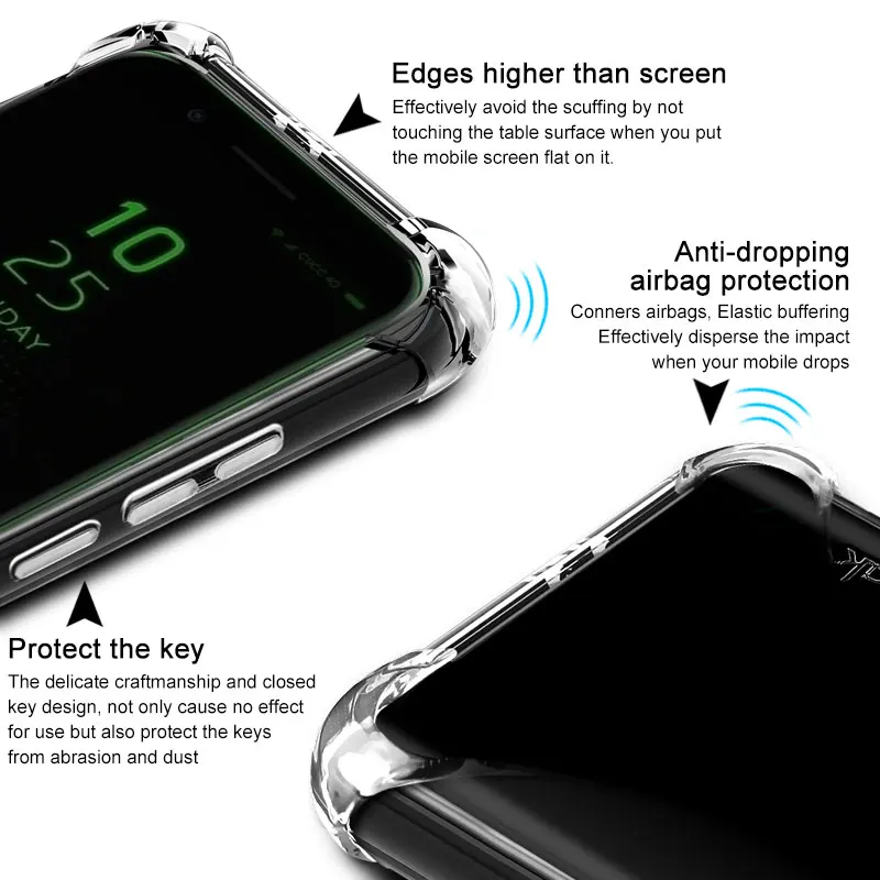 Для Xiaomi Black Shark Gaming Phone Case iMac защитный чехол с воздушной сумкой Мягкий ТПУ для BlackShark